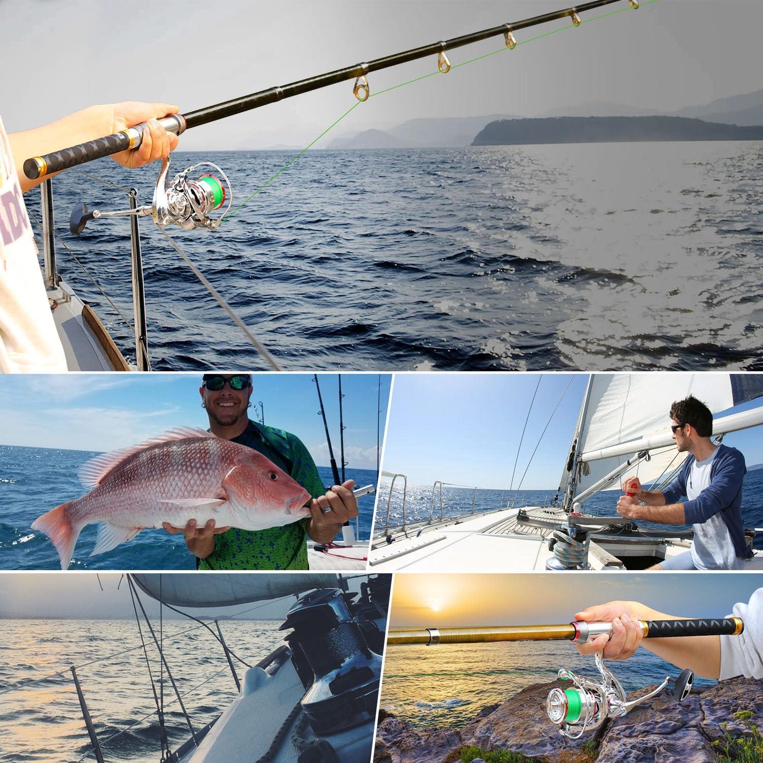 image:imageSougayilang Saltwater Spinning ReelCNC Aluminum SpoolMax Drag 33LBOversize Grip551 Gear Ratio 111 StainlessSteel BB Freshwater Fishing ReelSW3000