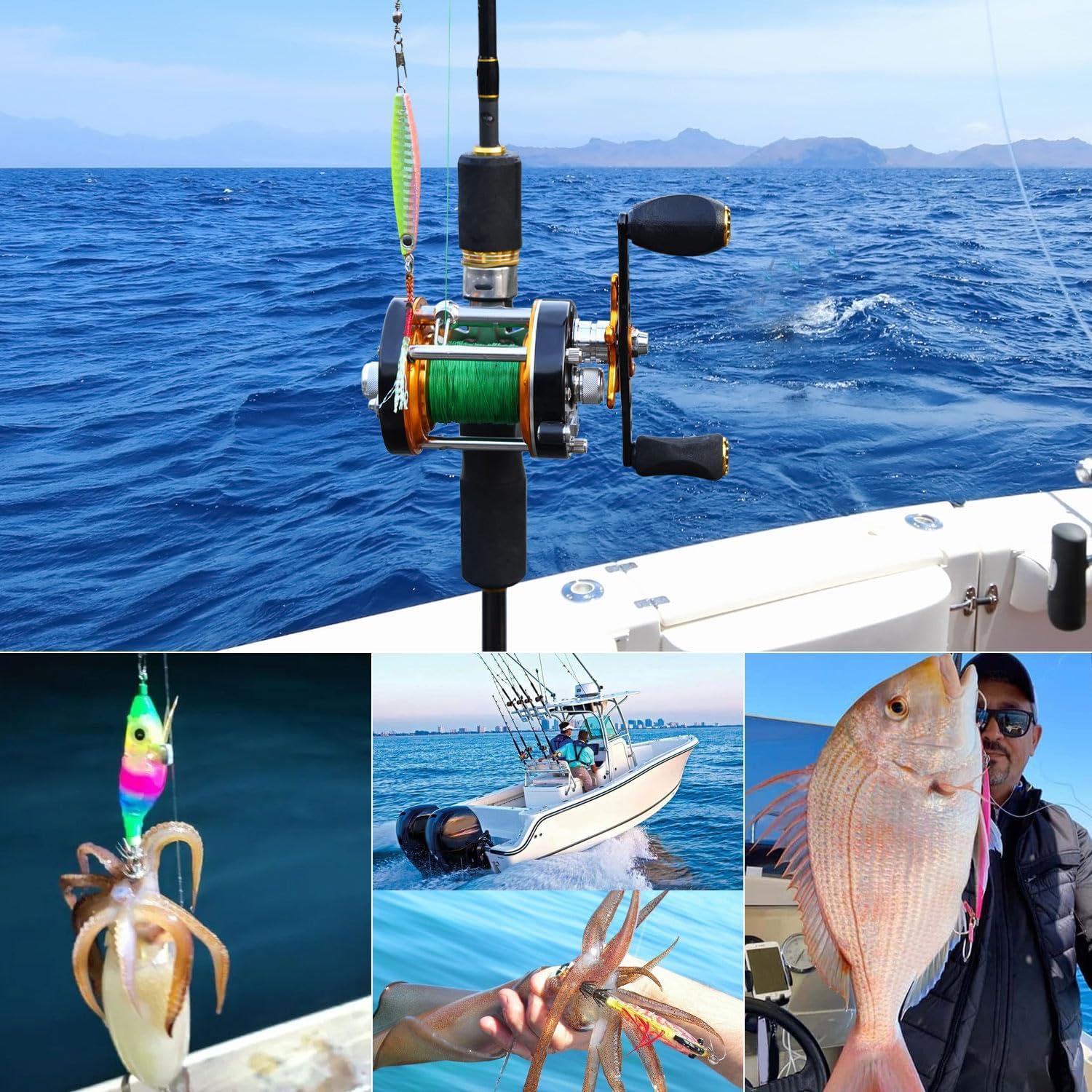 image:imageSougayilang Slow Pitch Jigging Rod 40 Ton Carbon Fiber Blank 2Piece Casting Rod for Snapper Grouper TunaHairtail and Spanish Mackerel17m56ft