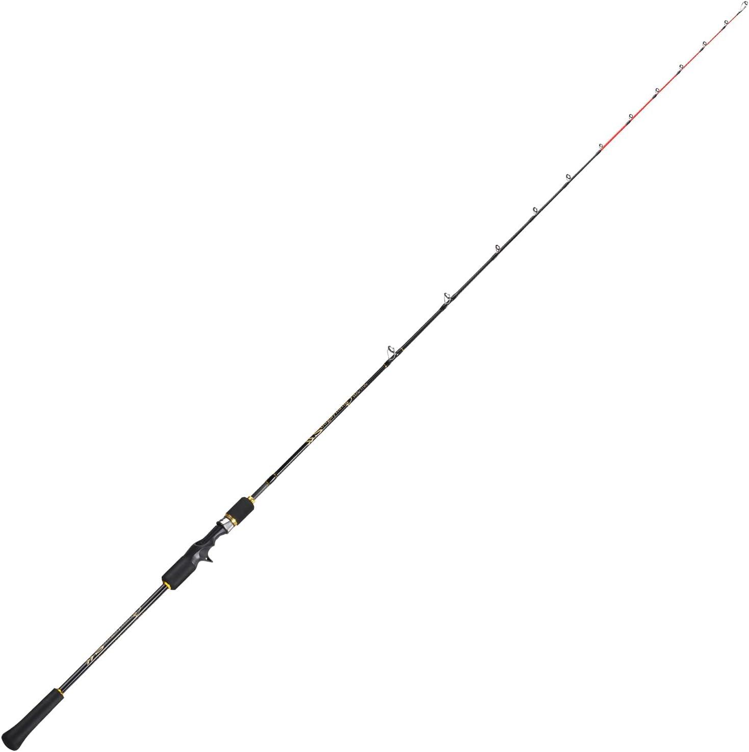image:imageSougayilang Slow Pitch Jigging Rod 40 Ton Carbon Fiber Blank 2Piece Casting Rod for Snapper Grouper TunaHairtail and Spanish Mackerel17m56ft