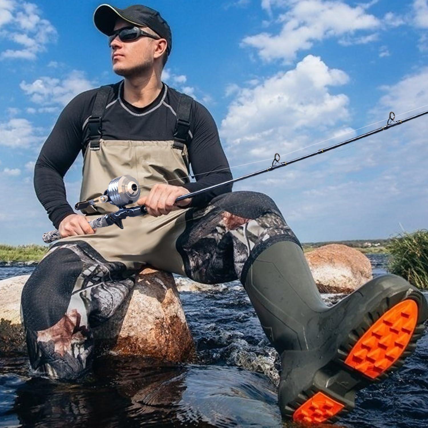 image:imageSougayilang Spincast Fishing Reel Easy to Use Push Button Casting DesignHigh Speed 39 1AllMetal Gears Changeable RightLeftHand Retrieve Includes Monofilament LineSpincast Reel