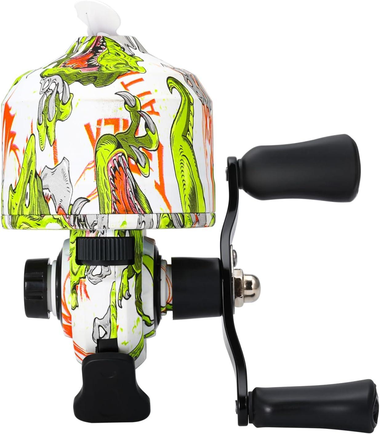 image:imageSougayilang Spincast Fishing Reel Size 30 Reel Right or LeftHand Retrieve 391 Gear Ratio Prespooled with Fishing Line