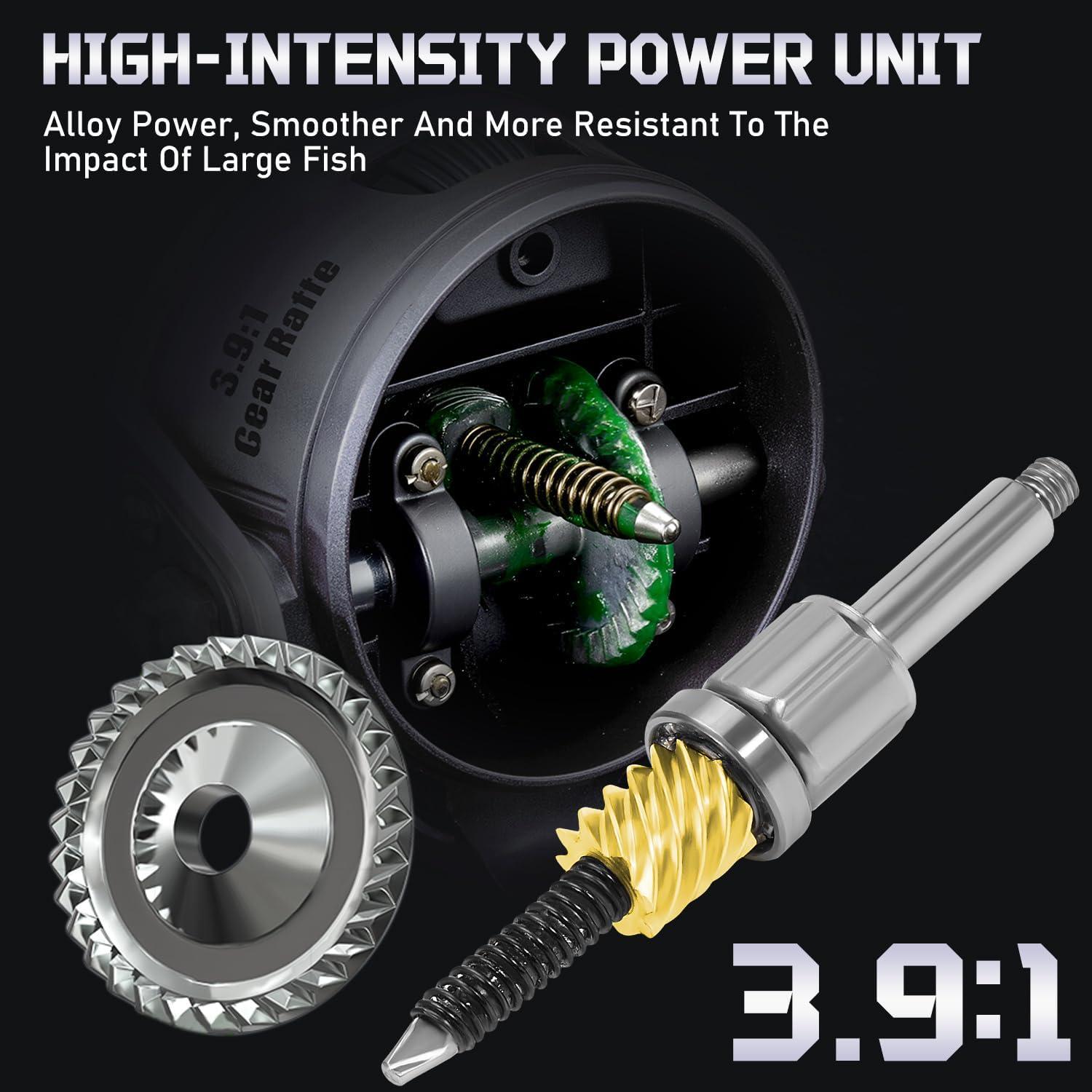 image:imageSougayilang Spincast Fishing Reel Size 30 Reel Right or LeftHand Retrieve 391 Gear Ratio Prespooled with Mono Fishing LineSilver Spincast Reel