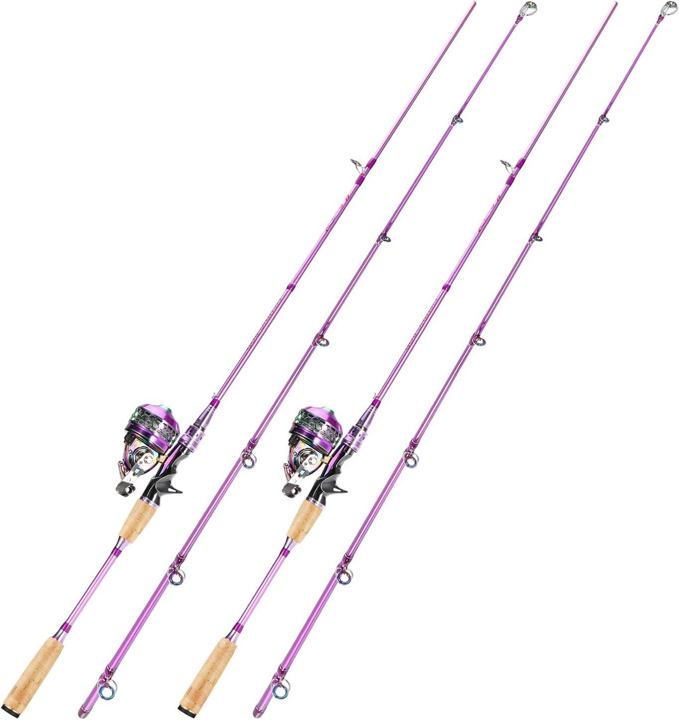 image:imageSougayilang Spincast Fishing Rod Reel Combo2 Pieces Medium Heavy Pole with Super Smooth Reel TroubleFree PushButton Bait Casting Design69 FT