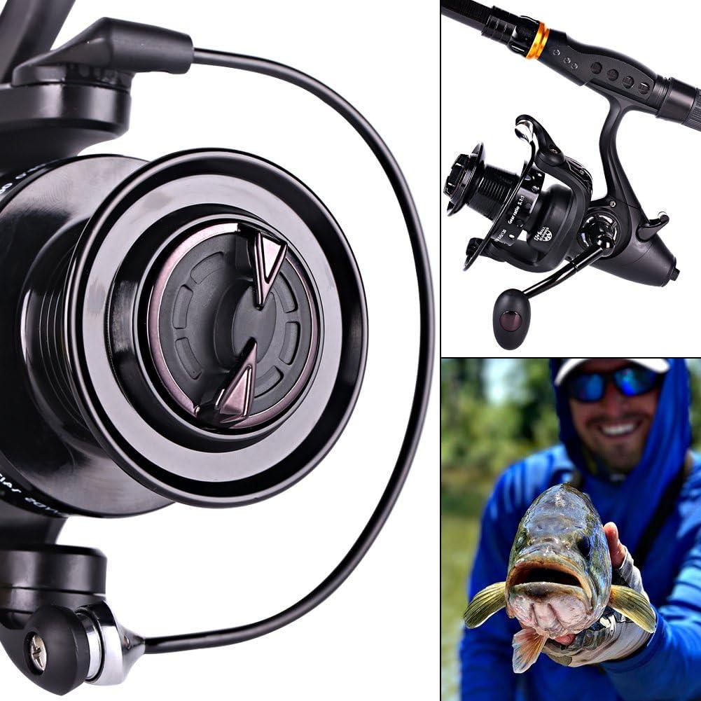image:imageSougayilang Spinning Fishing Reel 121BB Metal Body Smooth Carp Spinning Reels for Saltwater Freshwater FishingBE6000