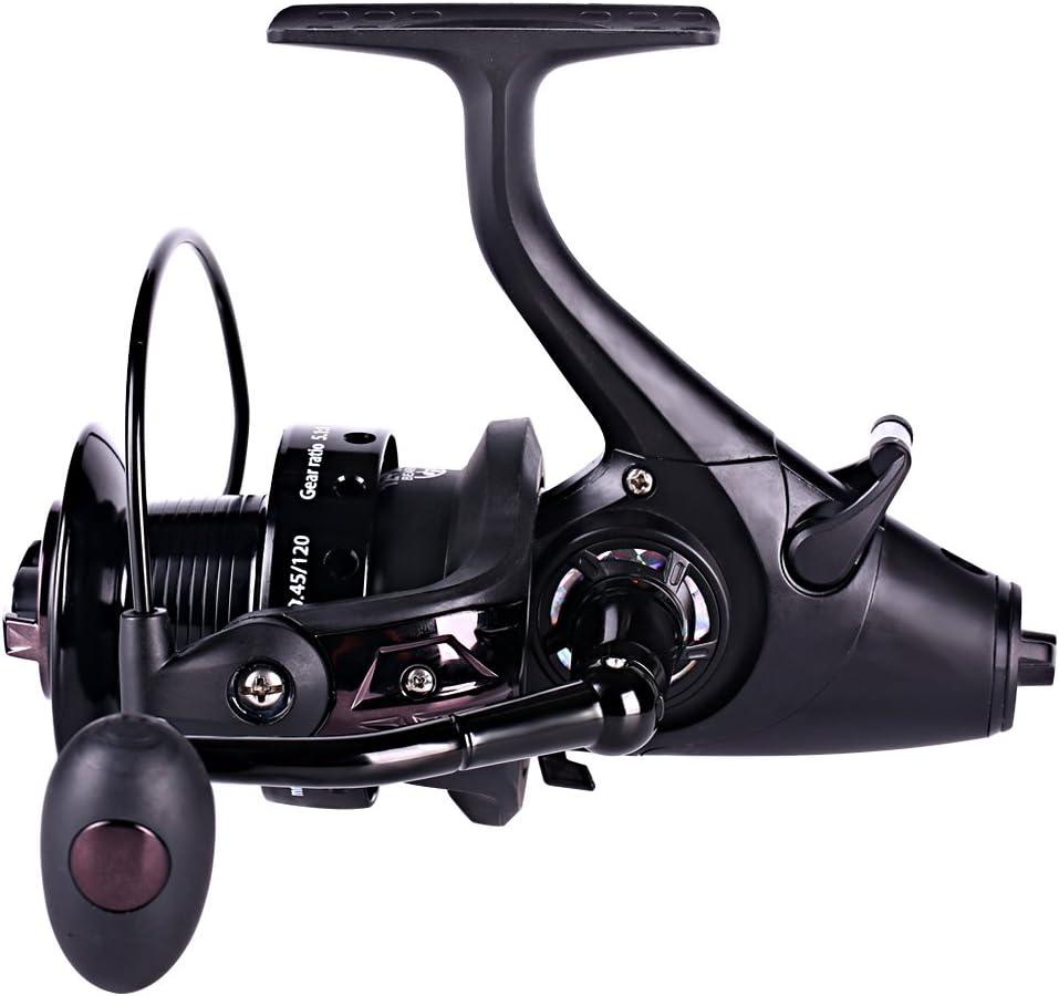 image:imageSougayilang Spinning Fishing Reel 121BB Metal Body Smooth Carp Spinning Reels for Saltwater Freshwater FishingBE6000