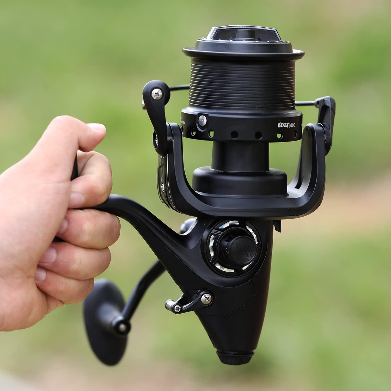image:imageSougayilang Spinning Fishing Reel 121BB Metal Body Smooth Carp Spinning Reels for Saltwater Freshwater FishingBE9000