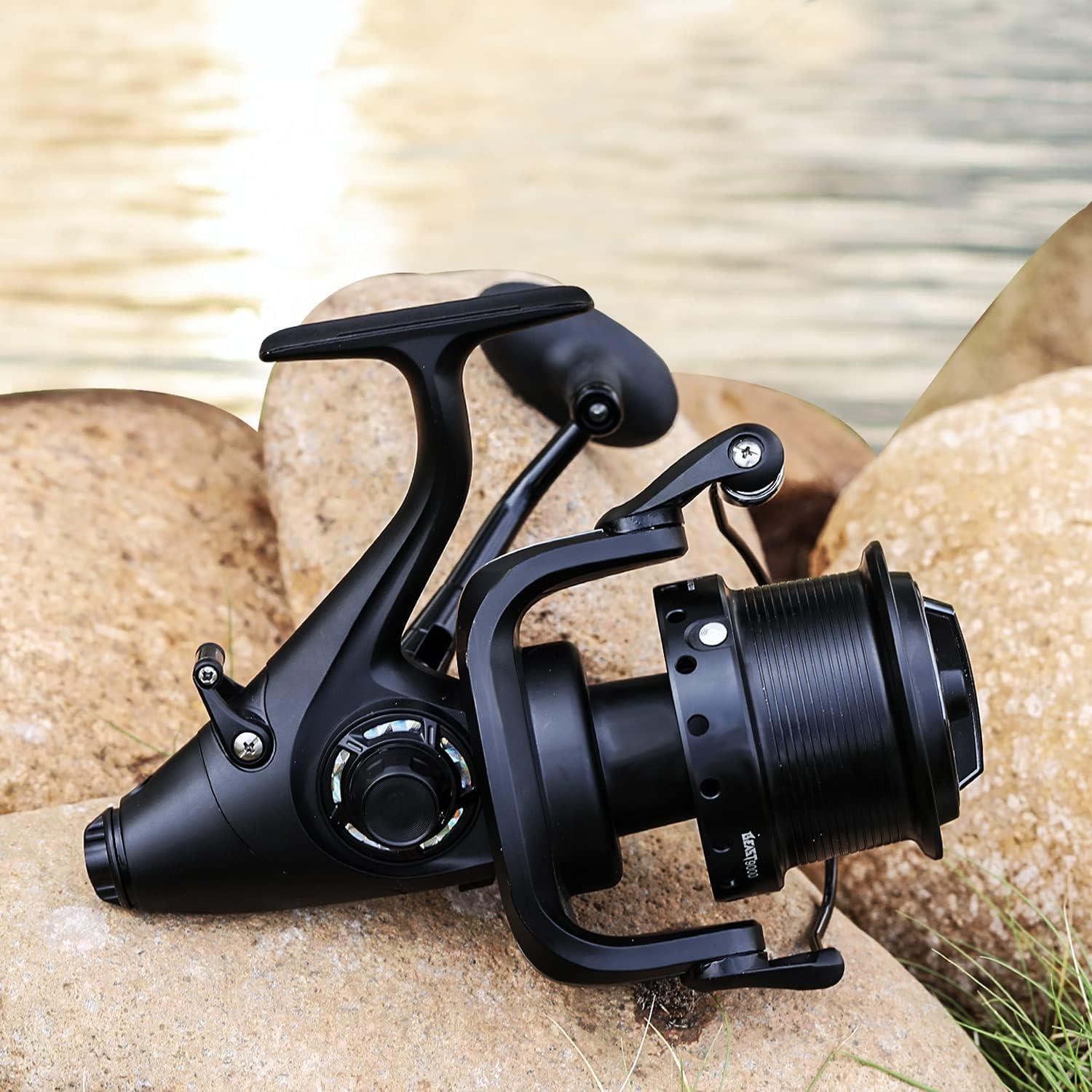 image:imageSougayilang Spinning Fishing Reel 121BB Metal Body Smooth Carp Spinning Reels for Saltwater Freshwater FishingBE9000