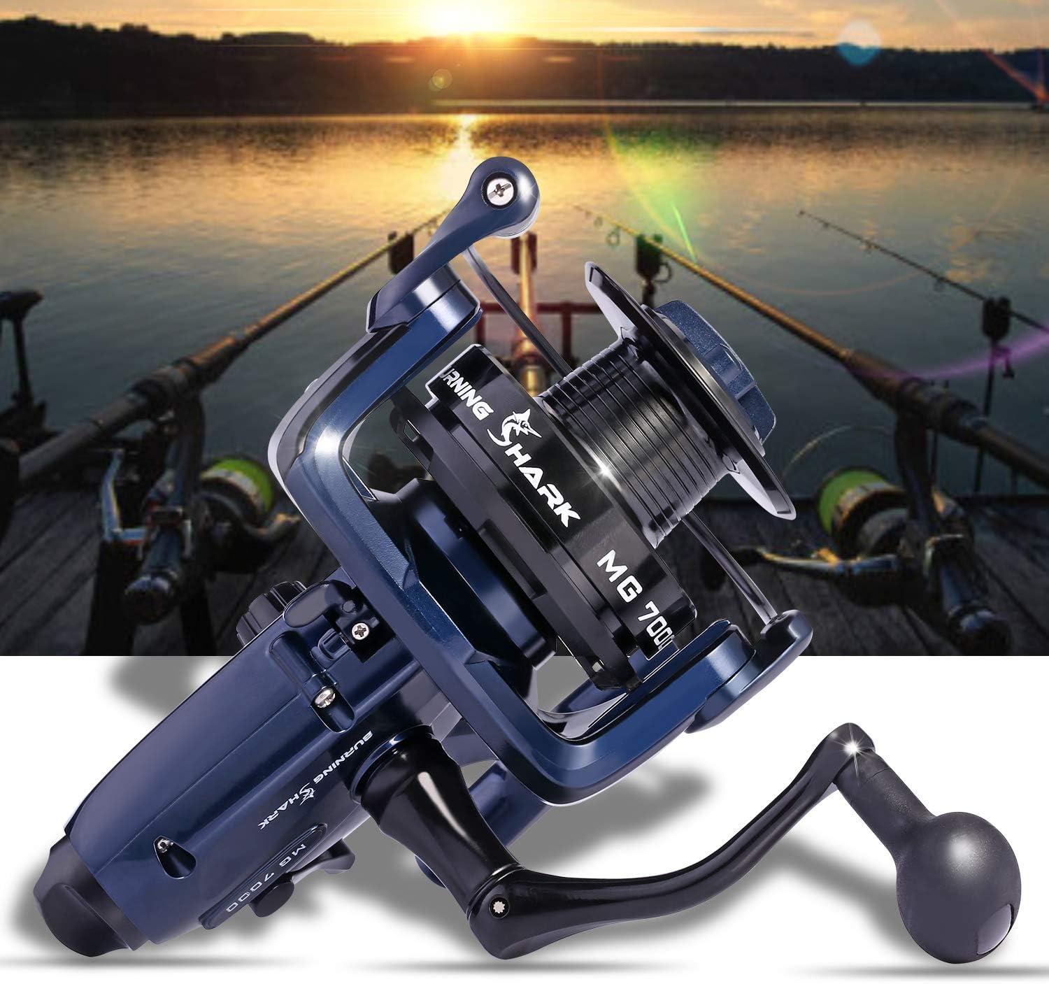 image:imageSougayilang Spinning Fishing Reel 121BB Metal Body Smooth Carp Spinning Reels for Saltwater Freshwater FishingMG7000