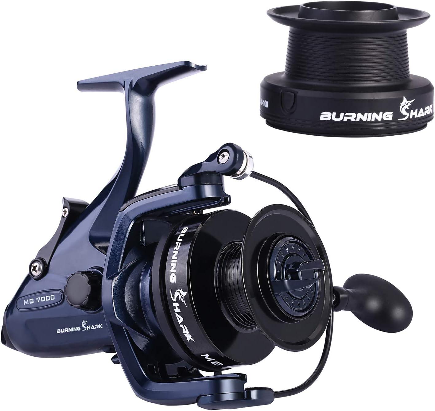 image:imageSougayilang Spinning Fishing Reel 121BB Metal Body Smooth Carp Spinning Reels for Saltwater Freshwater FishingMG7000