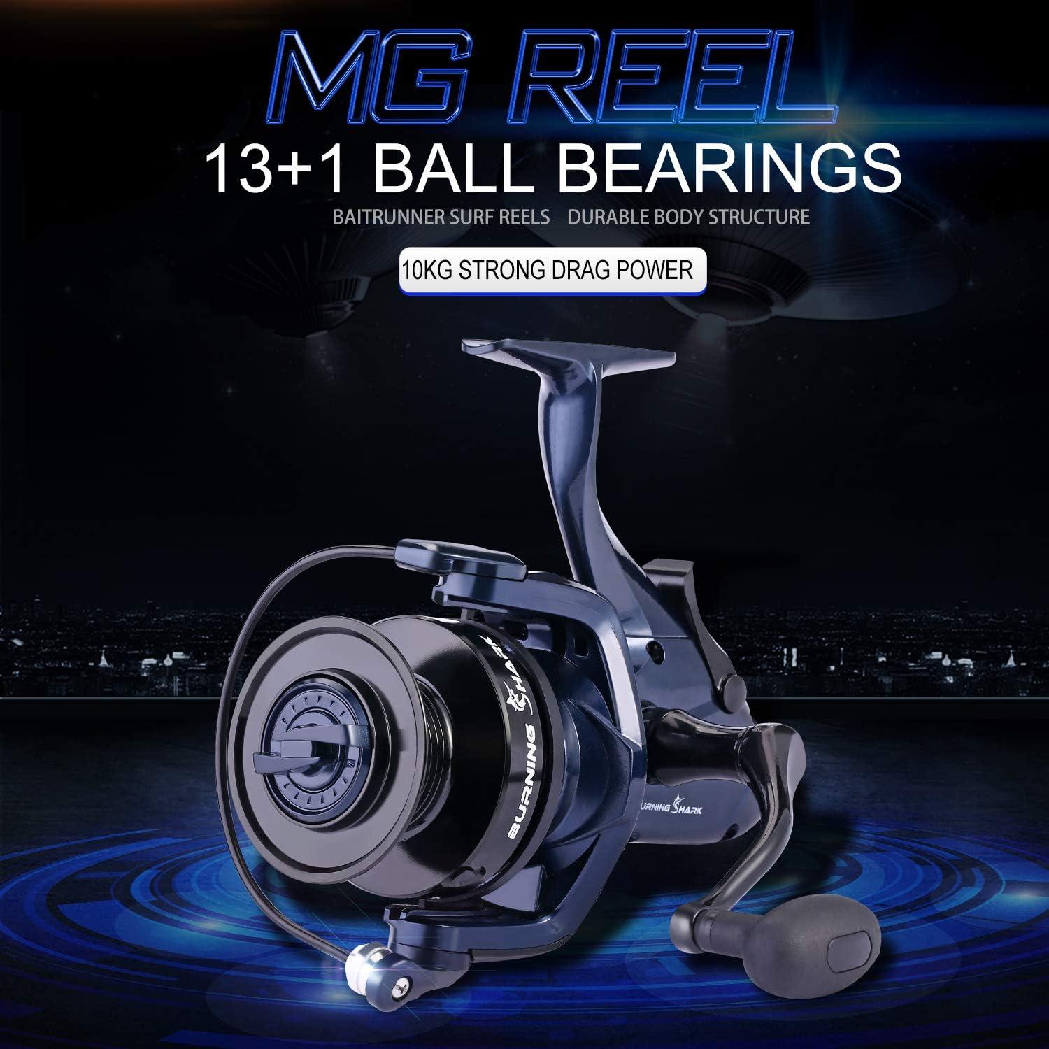 image:imageSougayilang Spinning Fishing Reel 121BB Metal Body Smooth Carp Spinning Reels for Saltwater Freshwater FishingMG7000