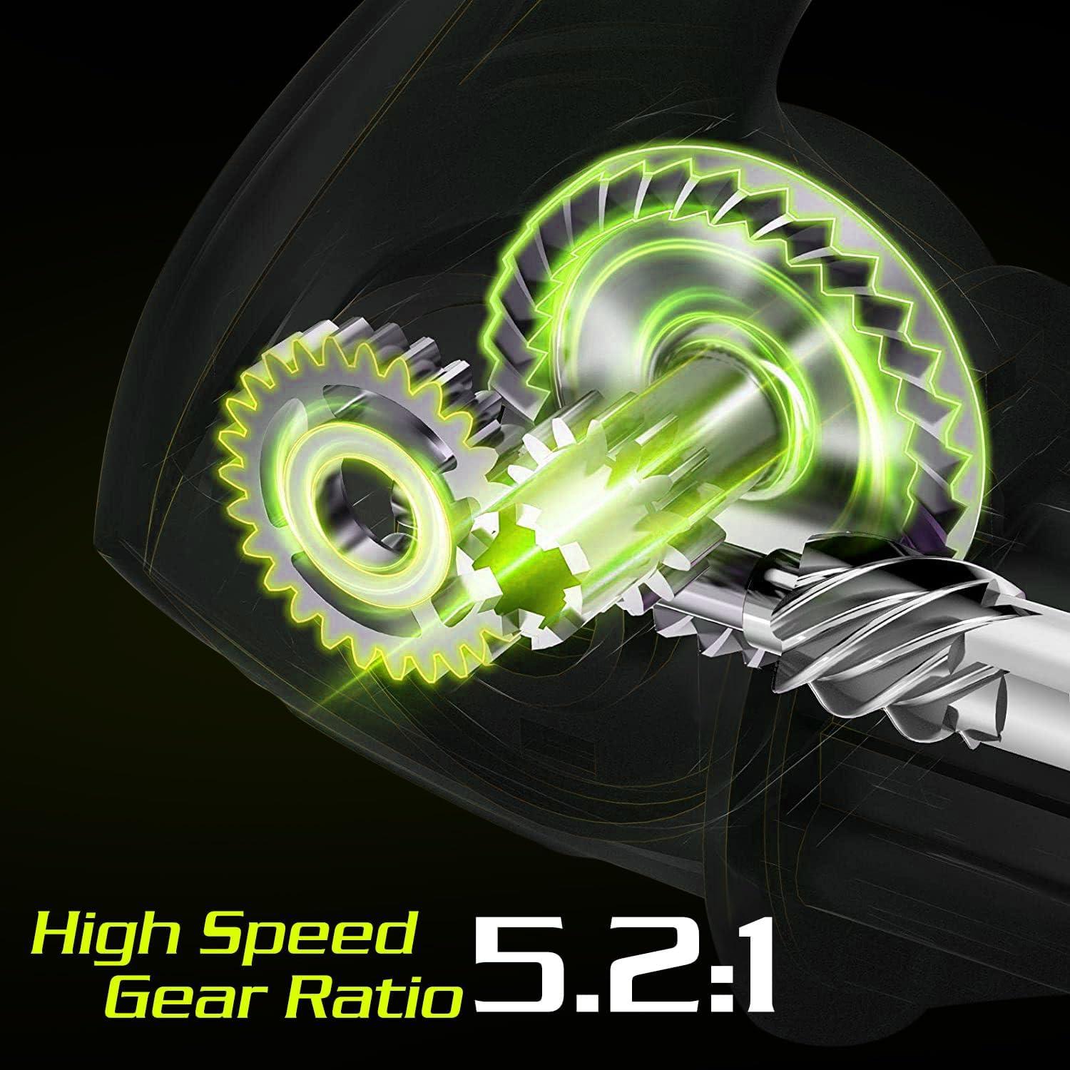 image:imageSougayilang Spinning Fishing Reels Carbon Fiber 175LBs Max Drag521 Gear Ratio Ultra Smooth Powerful for Inshore Boat Rock Freshwater Saltwater Fishingyellow