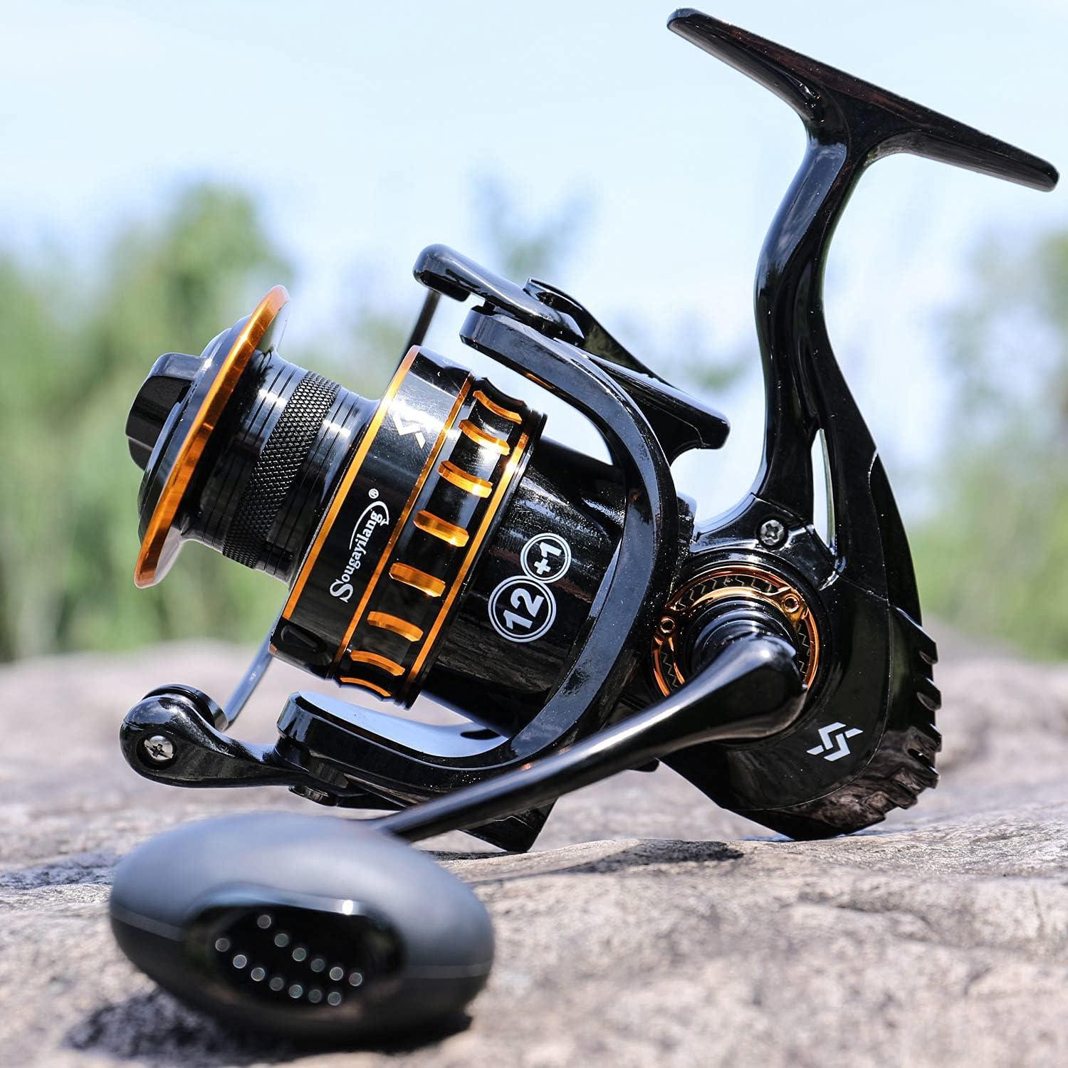 image:imageSougayilang Spinning Reel Lightweight Reels 121 Stainless BB Ultra Smooth Fishing Reel for FreshwaterFQ