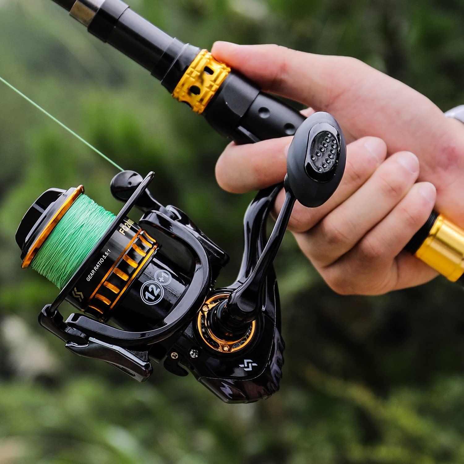 image:imageSougayilang Spinning Reel Lightweight Reels 121 Stainless BB Ultra Smooth Fishing Reel for FreshwaterFQ