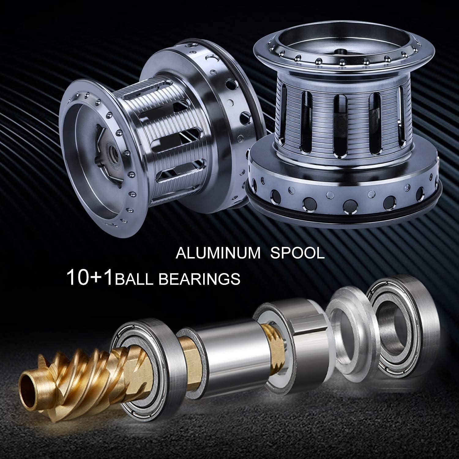 image:imageSougayilang Spinning Reels 10000 Series Surf Fishing Reels101 Stainless BB Ultra Smooth Powerful with CNC Aluminum Spool Fishing Reels for Saltwater FreshwaterDYL10000