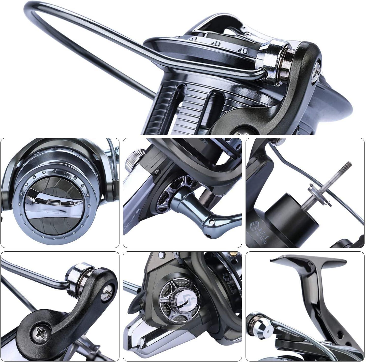 image:imageSougayilang Spinning Reels 10000 Series Surf Fishing Reels101 Stainless BB Ultra Smooth Powerful with CNC Aluminum Spool Fishing Reels for Saltwater FreshwaterDYL10000