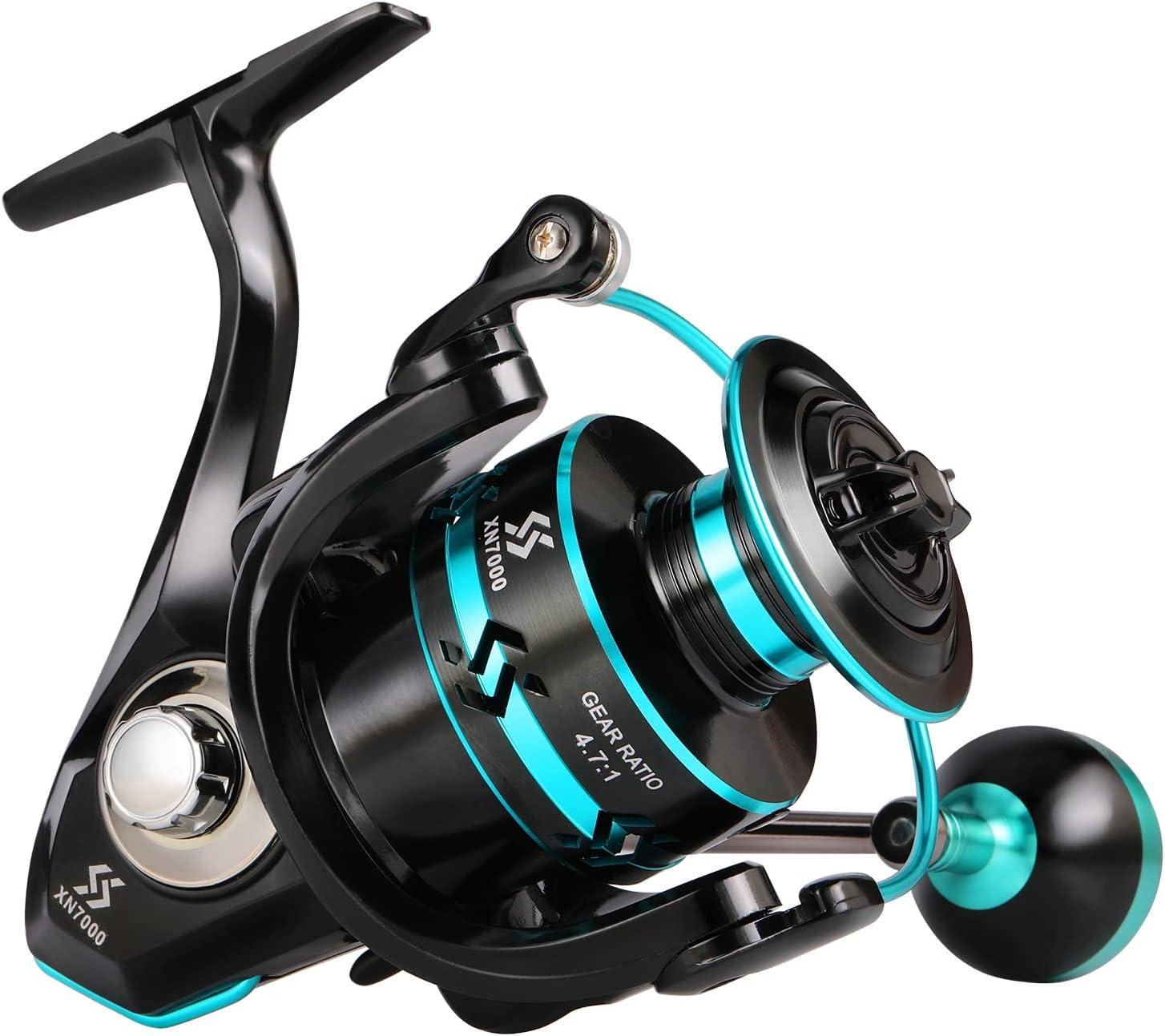 image:imageSougayilang Spinning Reels Light Weight Ultra Smooth Powerful Fishing Reels Red amp Blue amp GoldenABlue