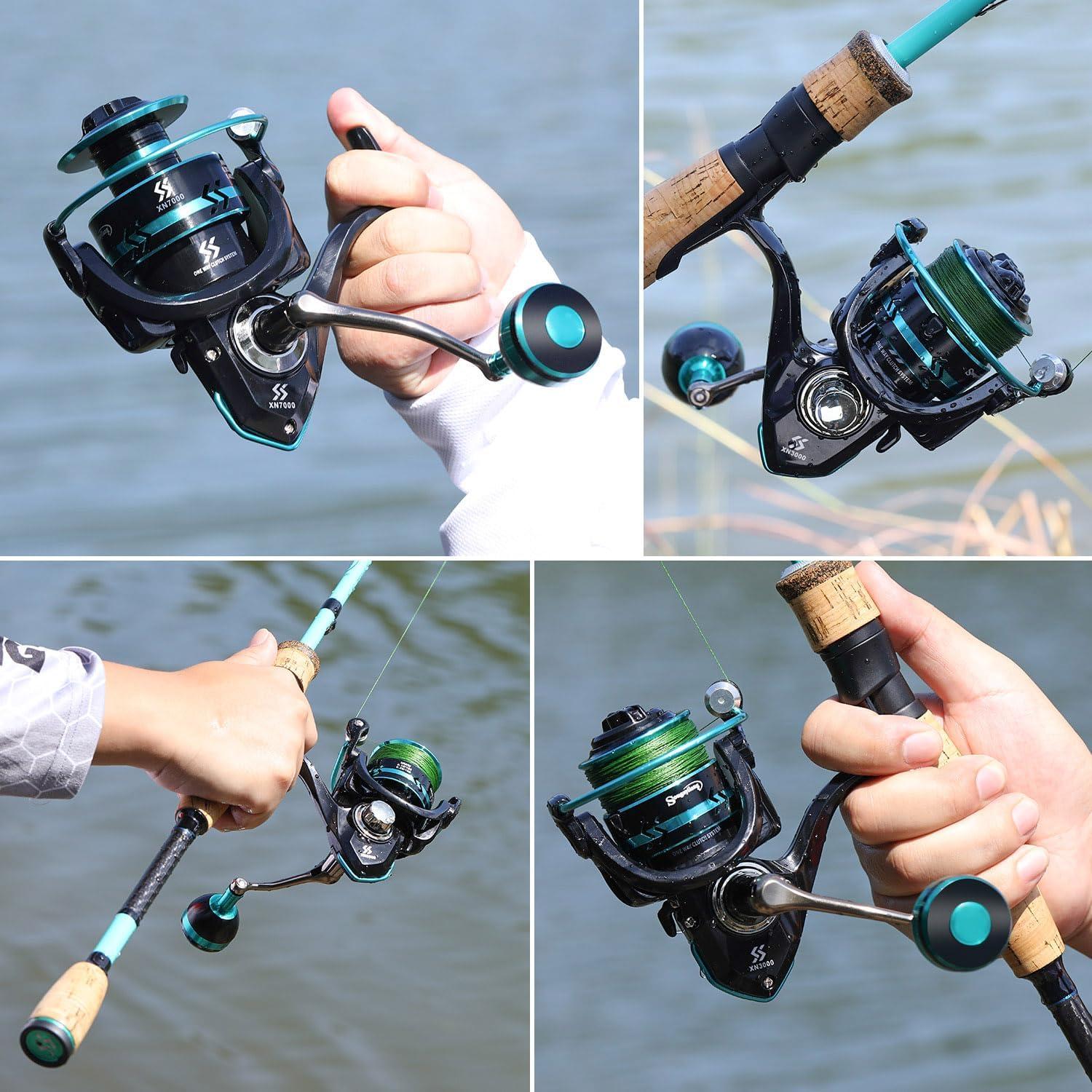 image:imageSougayilang Spinning Reels Light Weight Ultra Smooth Powerful Fishing Reels Red amp Blue amp GoldenABlue