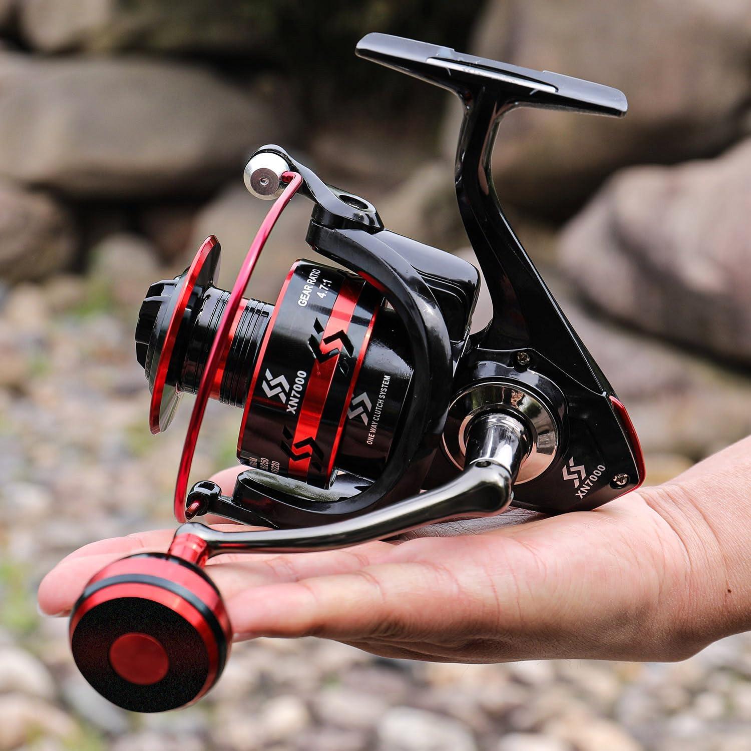 image:imageSougayilang Spinning Reels Light Weight Ultra Smooth Powerful Fishing Reels Red amp Blue amp GoldenBRed