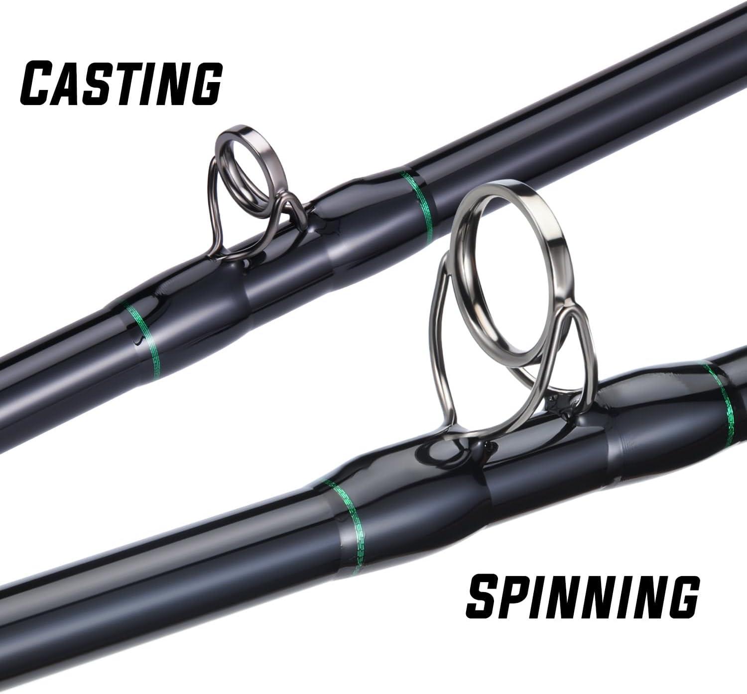 image:imageSougayilang Spinning amp Casting Catfish Rod2 Piece Medium Heavy Portable Travel Catfish Fishing Rod 7768Casting Rod2pcsmh70