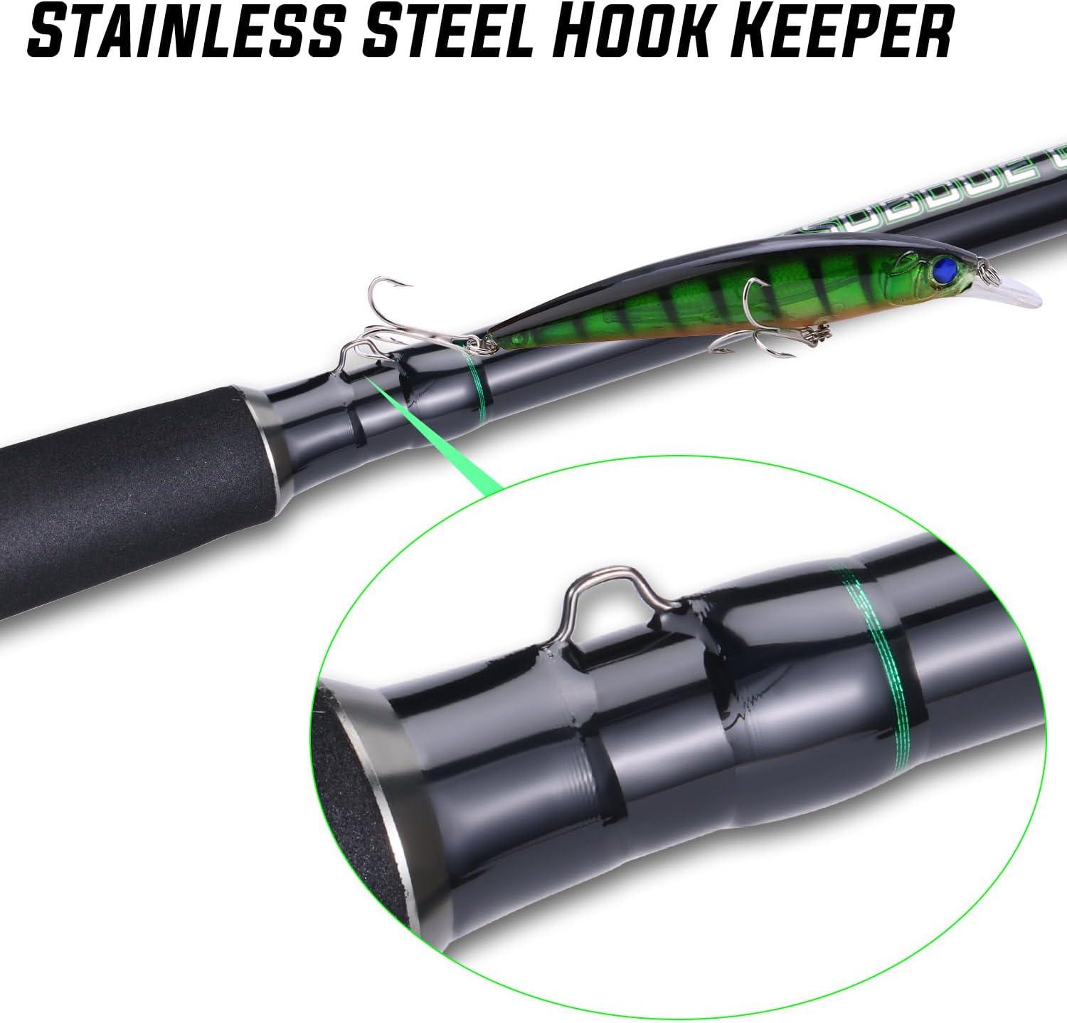 image:imageSougayilang Spinning amp Casting Catfish Rod2 Piece Medium Heavy Portable Travel Catfish Fishing Rod 7768Casting Rod2pcsmh76