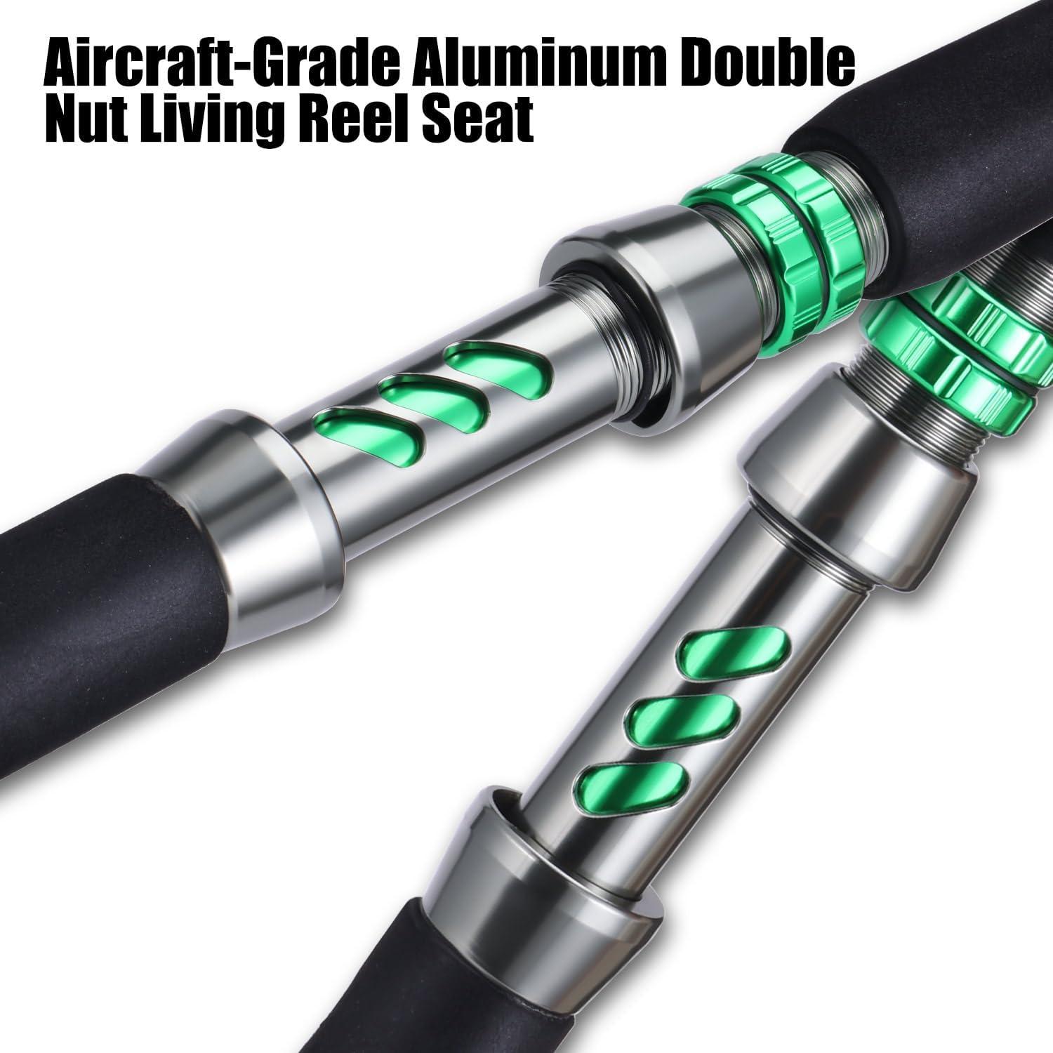image:imageSougayilang Spinning amp Casting Catfish Rod2 Piece Medium Heavy Portable Travel Catfish Fishing Rod 7768Spinning Rod2pcsmh70