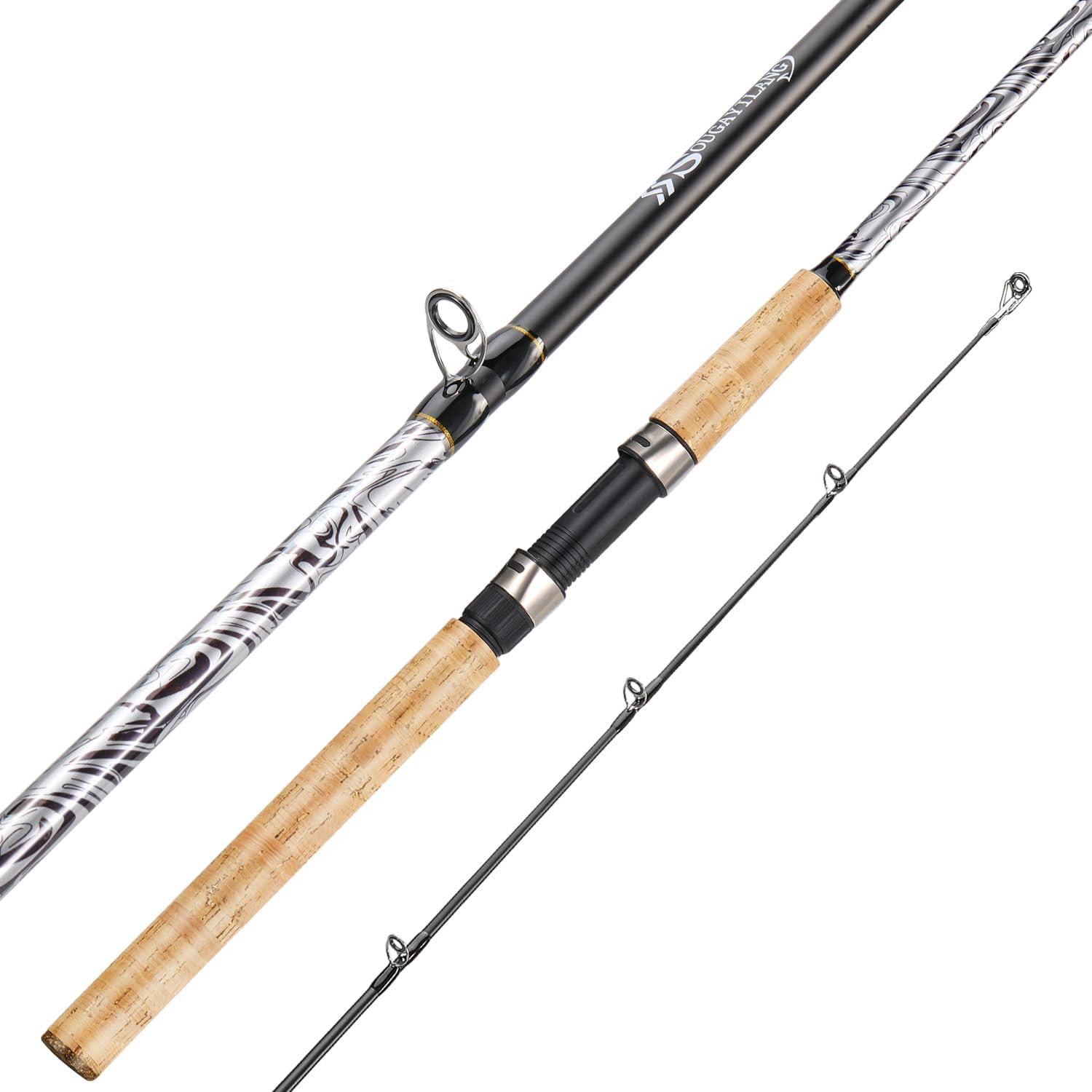 image:imageSougayilang Spinning amp Casting Rods Strong CarbonampGlass Composite Fishing Rod with Stainless Steel Line Guides for Bass Trout Panfish CatfishCasting