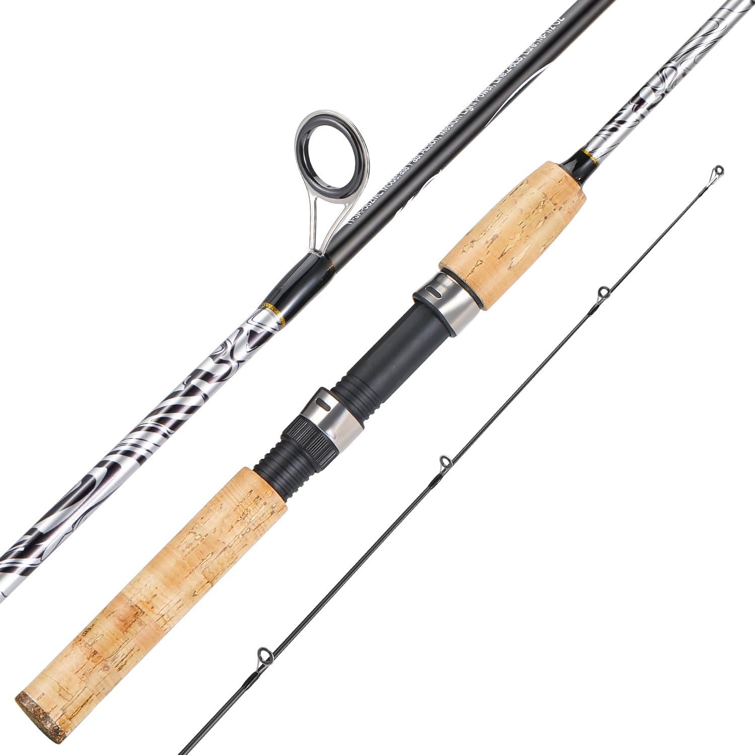 image:imageSougayilang Spinning amp Casting Rods Strong CarbonampGlass Composite Fishing Rod with Stainless Steel Line Guides for Bass Trout Panfish CatfishSpinning