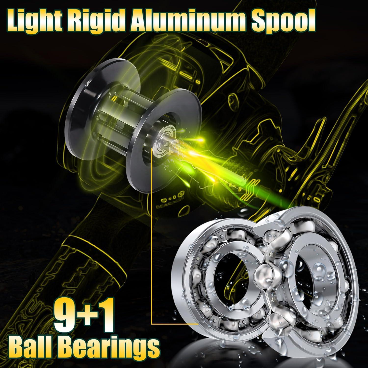 image:imageSougayilang Spinningamp Casting Fishing Rod Combos with Graphite 2Pc Blanks Fishing Reel for Bass FishingCasting with Right Handed