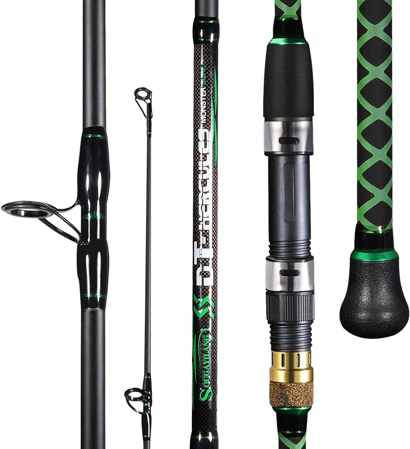 image:imageSougayilang Surf Spinning Fishing Rod Carbon Travel for Beach Saltwater 2 Pieces 9101112 Surf Rod90