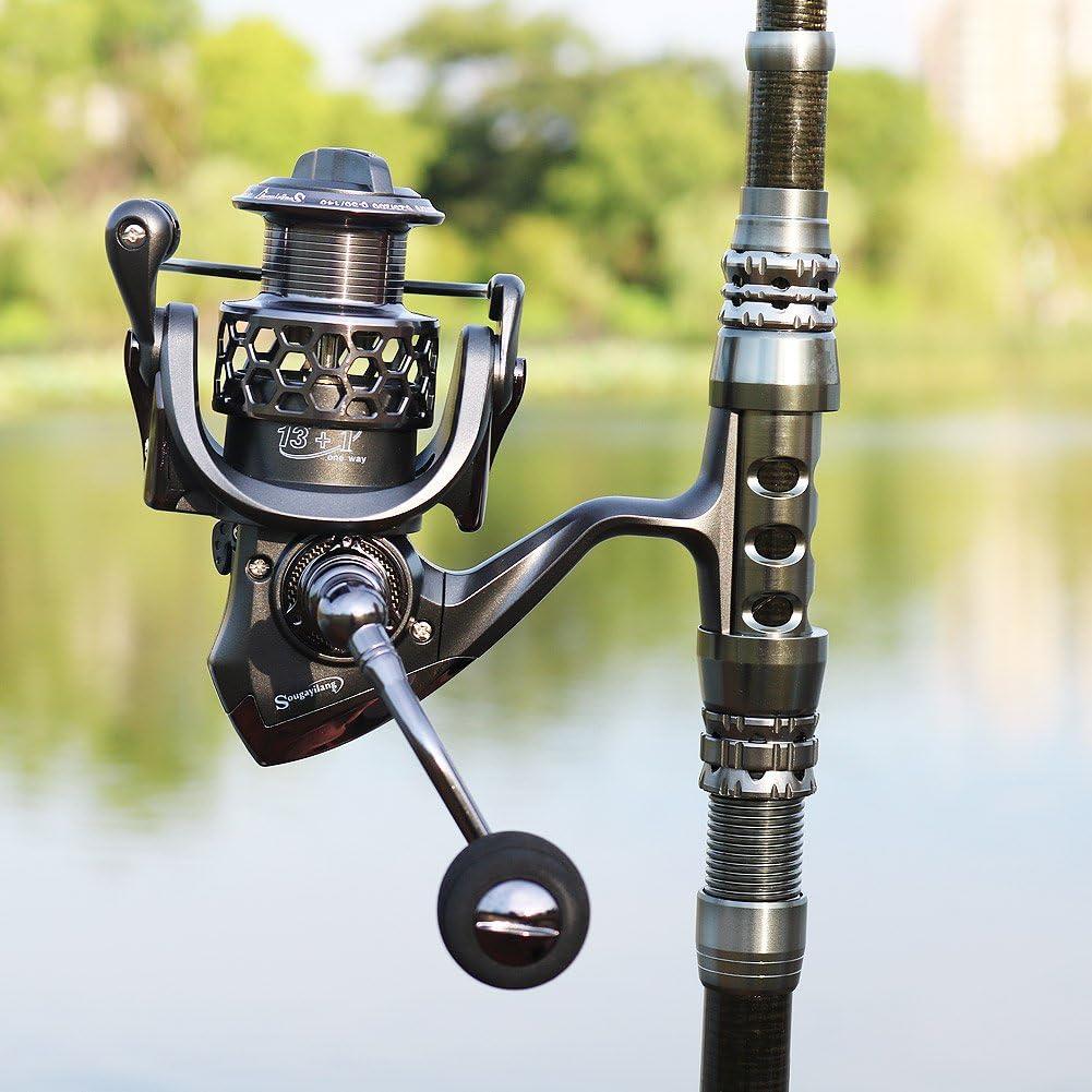 image:imageSougayilang Telescopic Fishing Rod Reel Combos with Carbon Fiber Fishing Pole Spinning Reels and Fishing AccessoriesOnly Fishing Rod and Reel