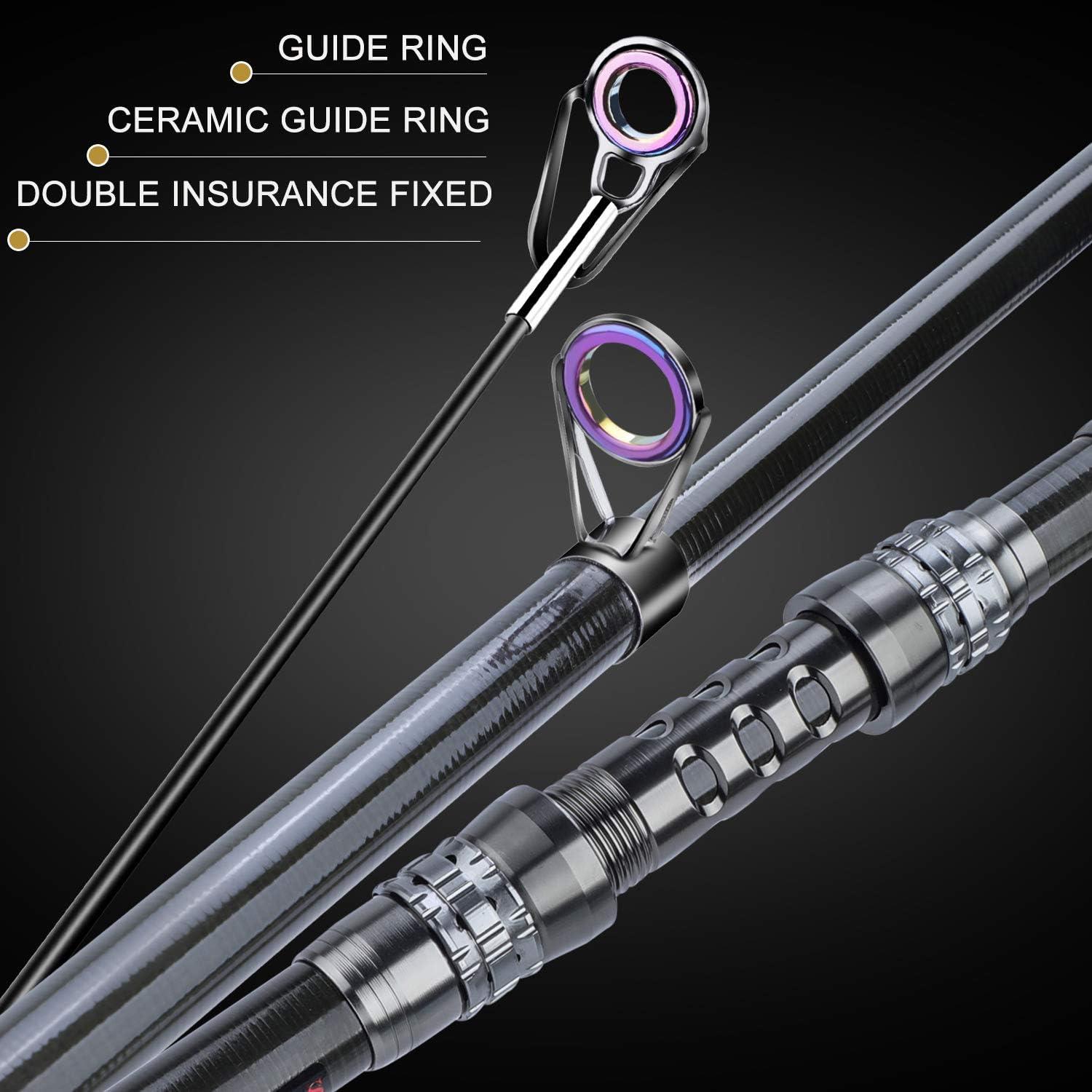 image:imageSougayilang Telescopic Fishing Rod Reel Combos with Carbon Fiber Fishing Pole Spinning Reels and Fishing AccessoriesOnly Fishing Rod and Reel