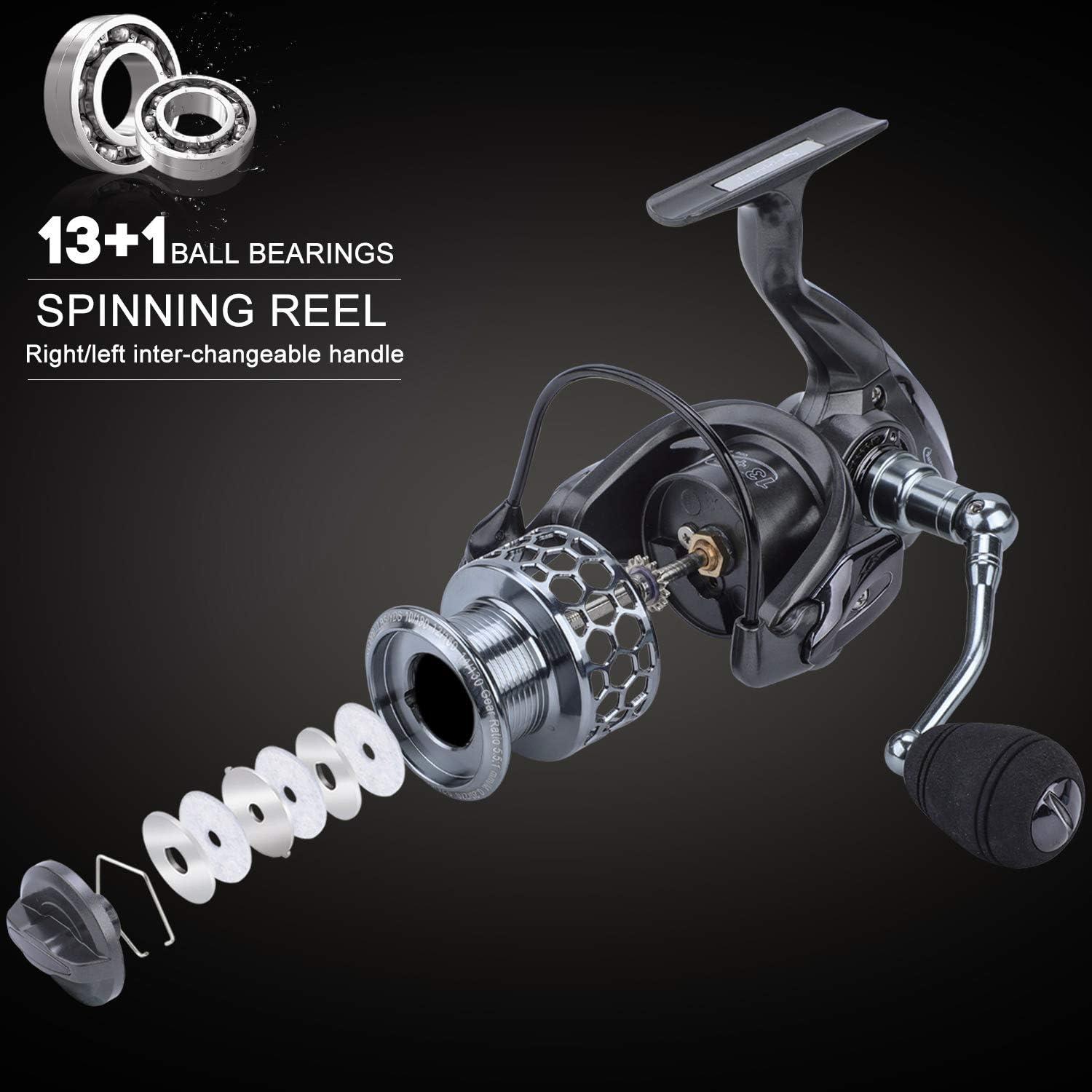 image:imageSougayilang Telescopic Fishing Rod Reel Combos with Carbon Fiber Fishing Pole Spinning Reels and Fishing AccessoriesOnly Fishing Rod and Reel