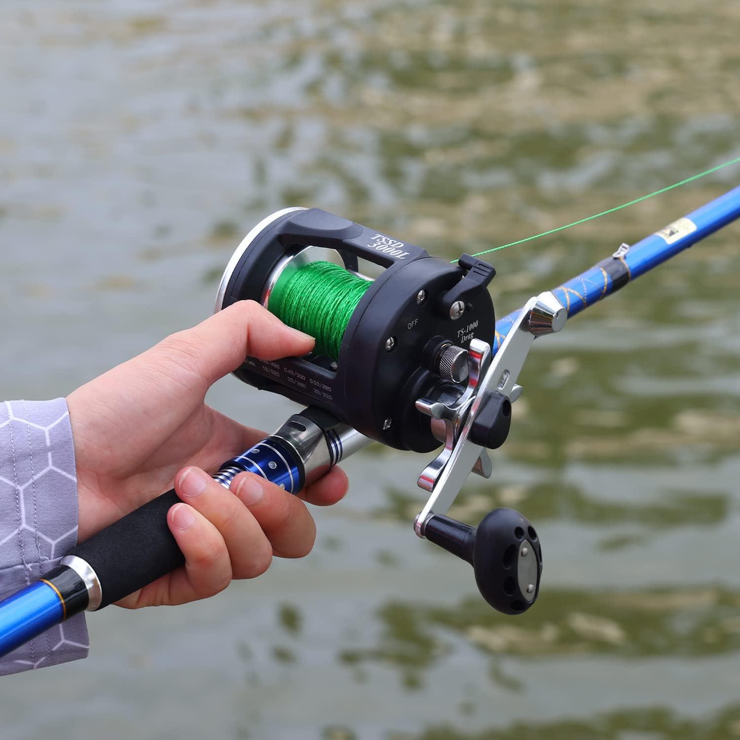 image:imageSougayilang Trolling Reel Level Wind Fishing Reel Conventional Reel for Salmon and Catfish3000 Right Handle