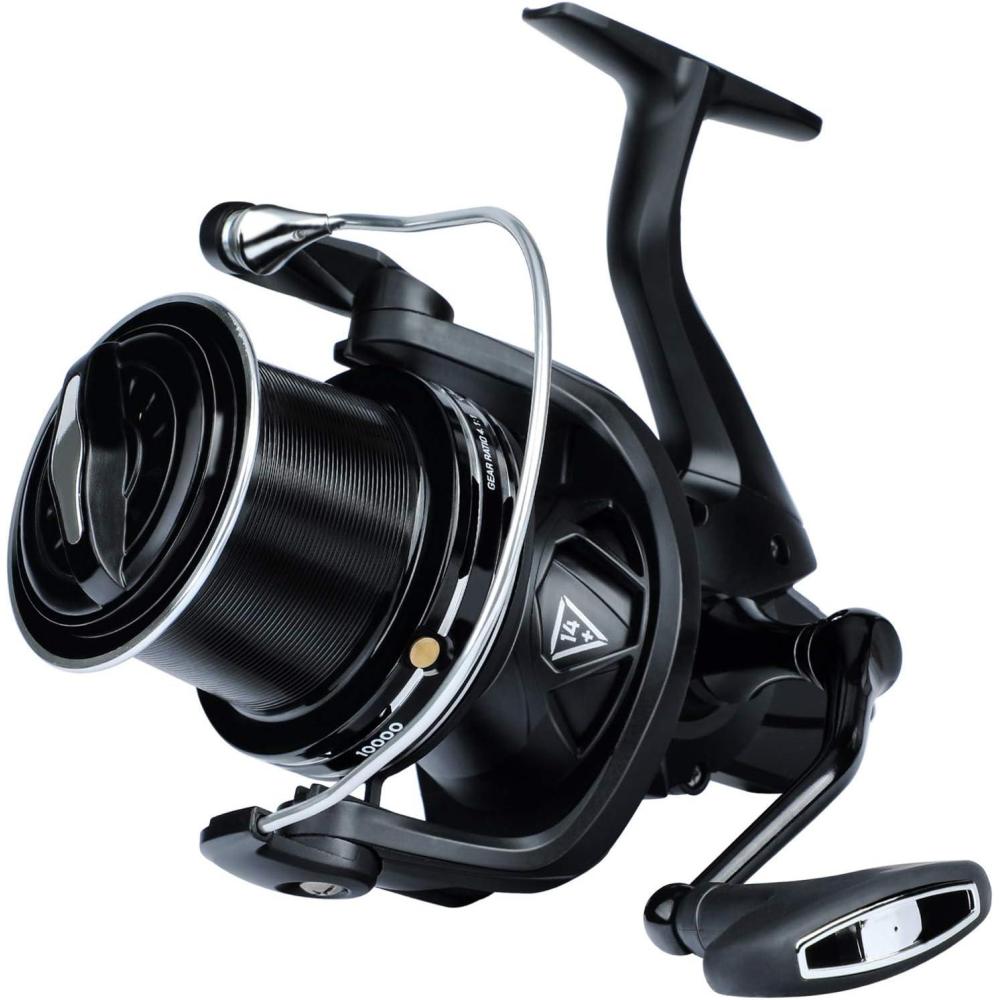 image:imageSougayilang 100001200014000 Surf Spinning Reel 131 Stainless Bearings for Ultra Smooth Drag Powerful Saltwater Fishing Reel for Heavy Duty Surf CastingBlack
