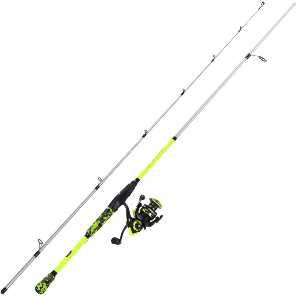 image:imageSougayilang Baitcast amp Spinning Reel and Fishing Rod Combo IM7 Graphite 2Pc Blank RodsEVA Handle amp S Style Hook KeeperSpinYellow