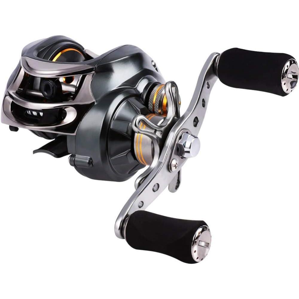 image:imageSougayilang Baitcasting Fishing Reel 111 Shielded Bearings 18LB Carbon Fibre Drag 701 BaitcstersMagnetic Brake System Fishing ReelLefthand
