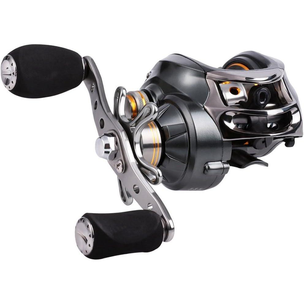 image:imageSougayilang Baitcasting Fishing Reel 111 Shielded Bearings 18LB Carbon Fibre Drag 701 BaitcstersMagnetic Brake System Fishing ReelRighthand