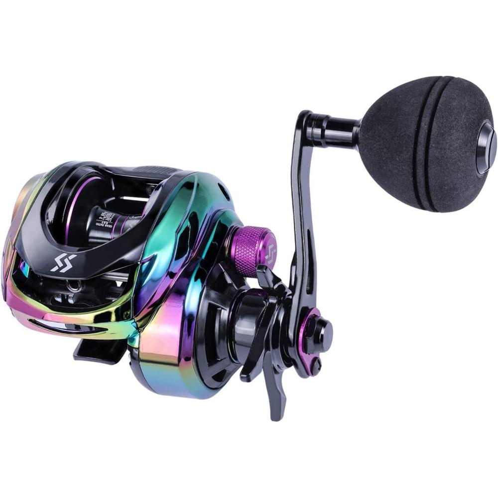 image:imageSougayilang Baitcasting Fishing Reel High Speed Baitcaster with 91 Ball Bearings Gear Ratio 801 Magnetic Brake System Power Handle Casting ReelsColorful Left Handed