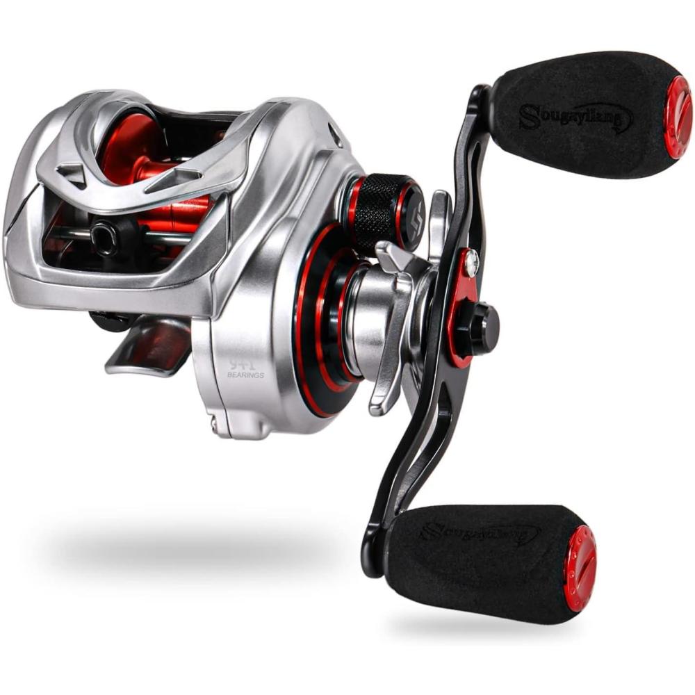 image:imageSougayilang Baitcasting Reel Lightweight Graphite Frame 9 1 AntiReverse Ball Bearings 801 HighSpeed Gear Ratio Fishing ReelLeft801