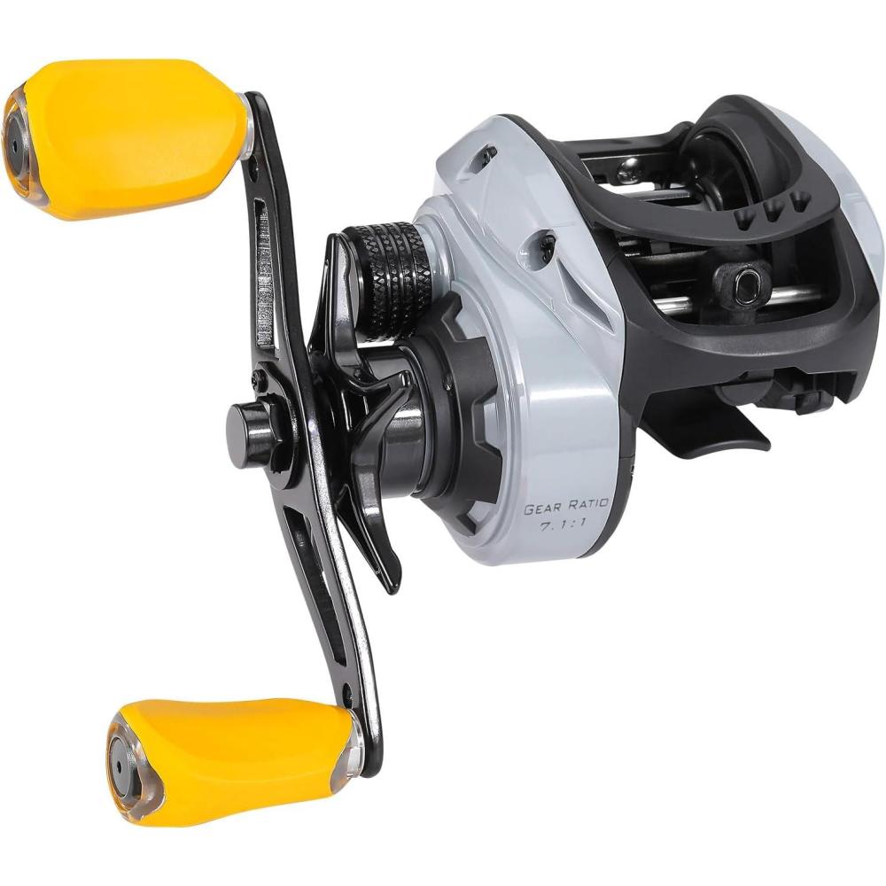image:imageSougayilang Baitcasting Reel 18LB Carbon Fiber Drag 711 Baitcasters Hightech Innovation Baitcast Fishing ReelsOrangeRight Handed