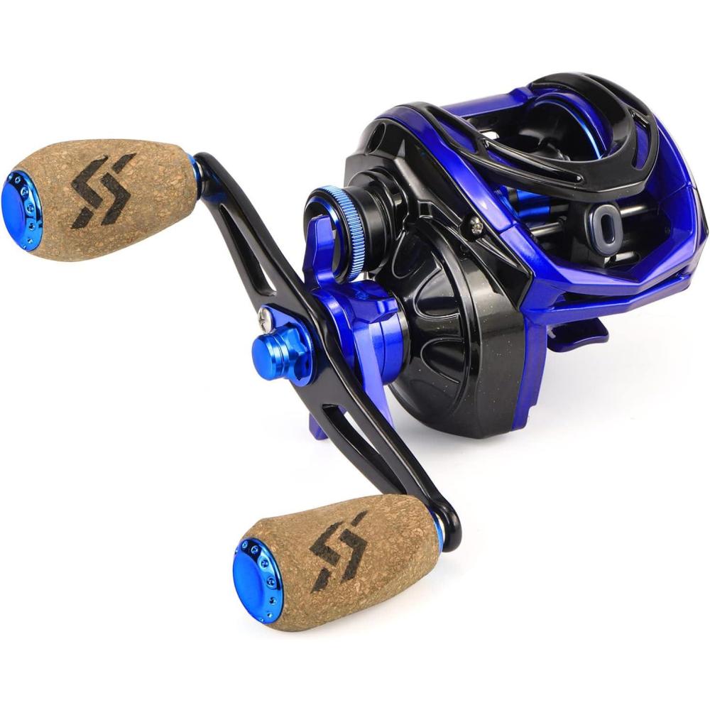 image:imageSougayilang Baitcasting Reel 701 Gear Ratio Super Smooth Power 9 1 Shielded Ball Bearings AntiCorrosion Baitcaster Reel Fishing ReelRight Handed 200size
