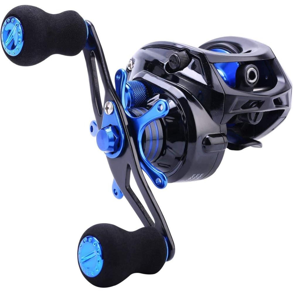 image:imageSougayilang Baitcasting Reel 701 Gear Ratio Super Smooth Power 9 1 Shielded Ball Bearings AntiCorrosion Baitcaster Reel Fishing ReelRight Handed 701
