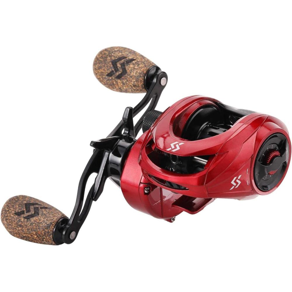 image:imageSougayilang Baitcasting Reels 81 Gear Ratio Fishing Reel with Magnetic Braking System Casting Reel 9 1 Ball Bearings Super Smooth AntiCorrosion Baitcaster ReelEnergy RedRight