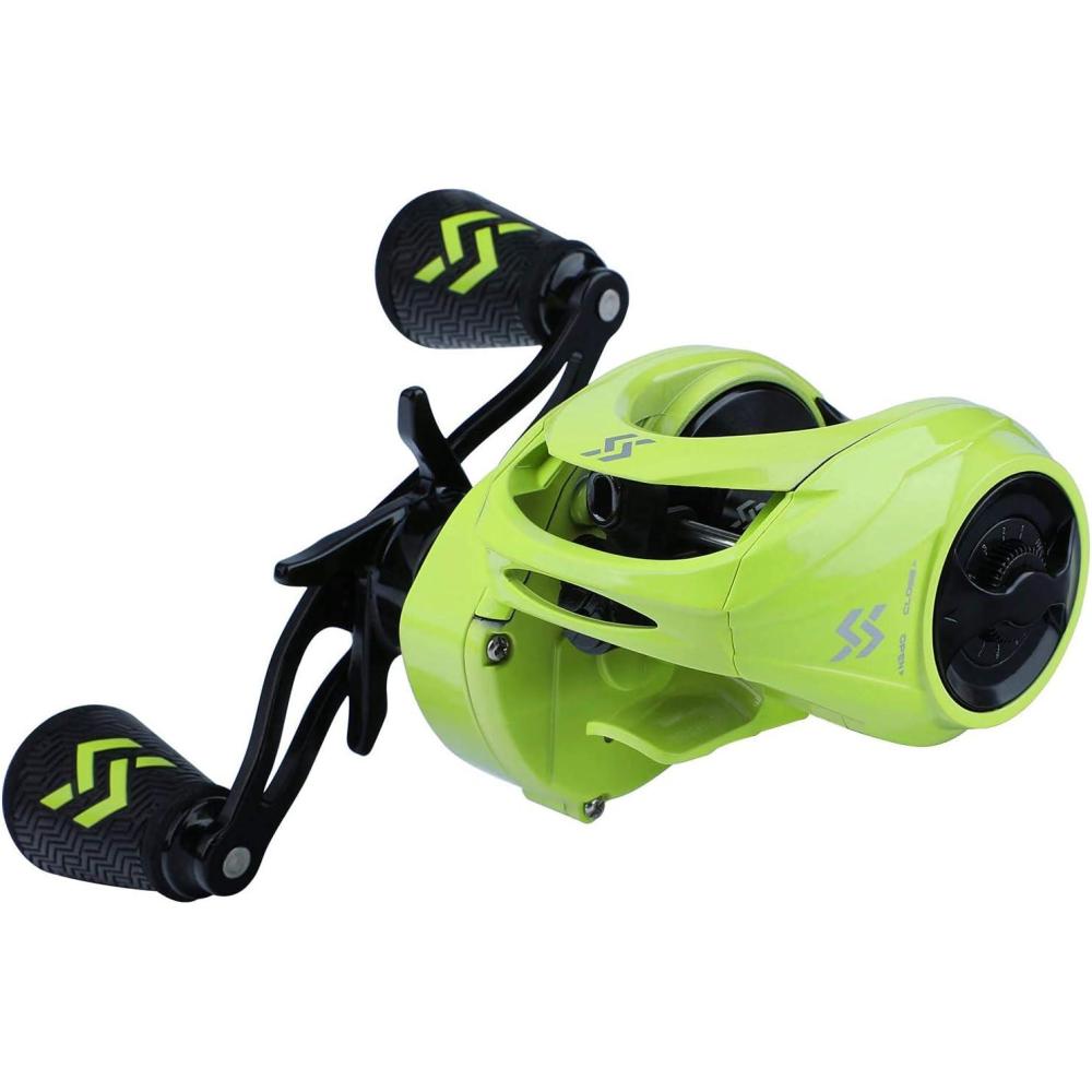 image:imageSougayilang Baitcasting Reels 81 Gear Ratio Fishing Reel with Magnetic Braking System Casting Reel 9 1 Ball Bearings Super Smooth AntiCorrosion Baitcaster ReelFluoresceinRight