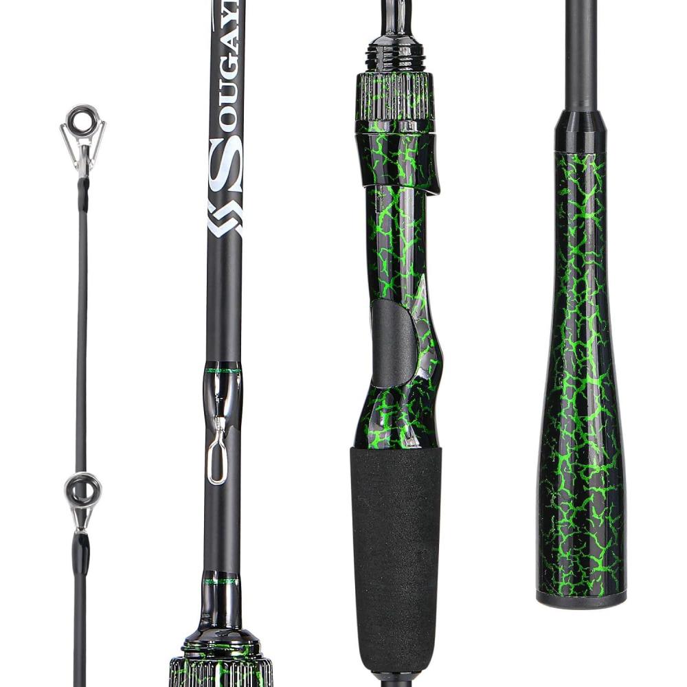 image:imageSougayilang Berdea L Fishing Rod 2Piece IM6 Carbon Fiber Strong Casting amp Spinning Rods for Bass Trout Walleye CatfishSpinning