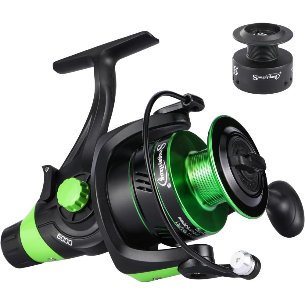 image:imageSougayilang Carp Fishing Reel 131 Stainless Steel BB Bait Feeder Spinning Reel for Freshwater and SaltwaterKO