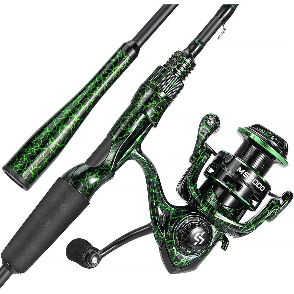 image:imageSougayilang Casting Fishing Rod Combos IM6 Graphite 2Pc Blanks AntiReverse Baitcasting Reel Stainless Steel Guides66 Medium Fast 2piece