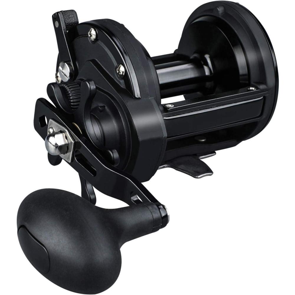 image:imageSougayilang Conventional Reel Trolling Fishing Reel Powerful Drag Fishing Reel for Saltwater Big GameBlack30