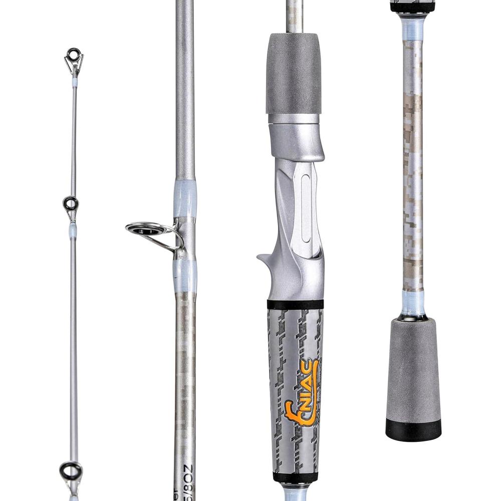 image:imageSougayilang Fishing Pole IM6 Graphite Spinning Rod amp Casting Rod Two Pieces SuperPolymer Handle Fishing Rod for Bass FishingCasting