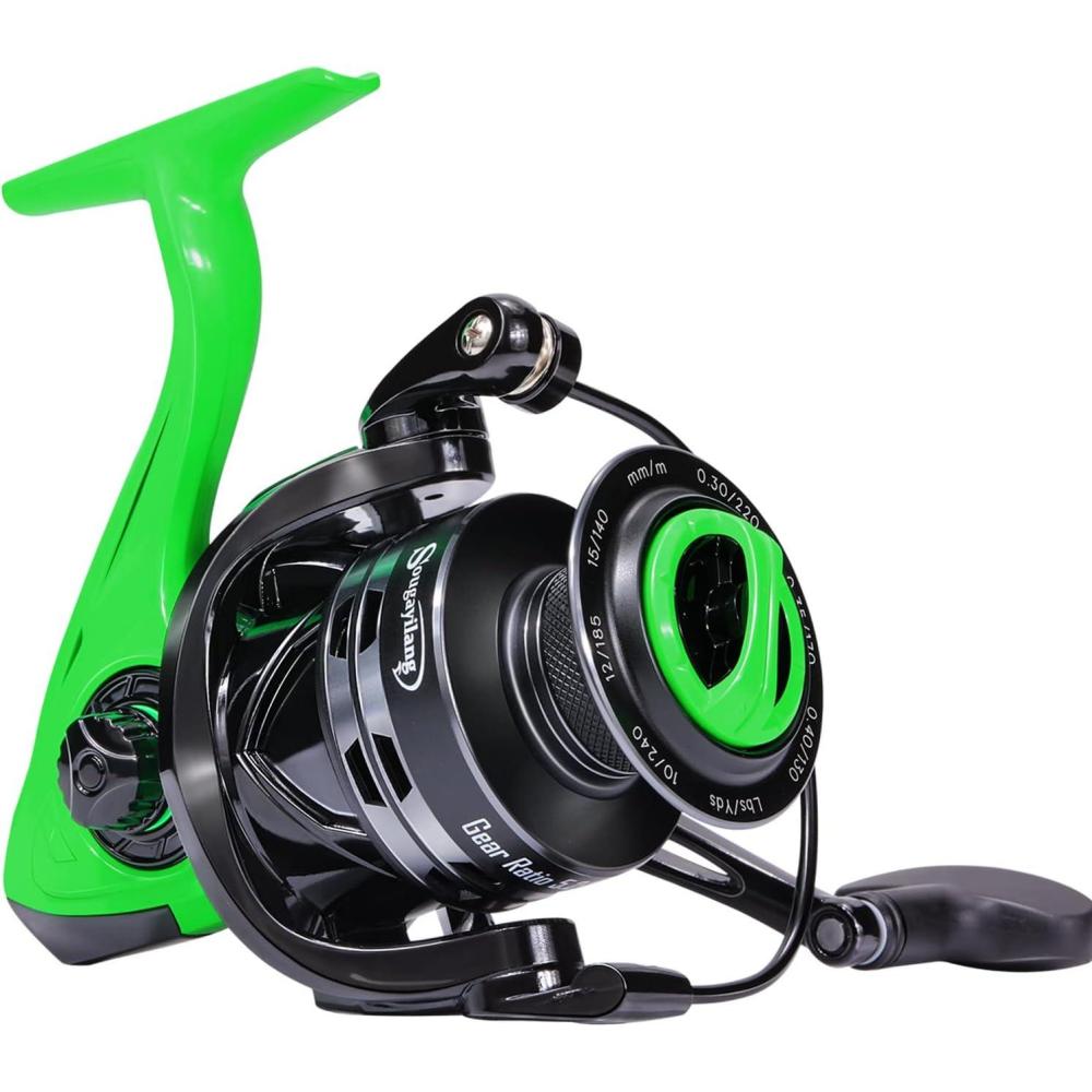 image:imageSougayilang Fishing Reel 521 High Speed Spinning Reel Lightweight 111BB Ultra Smooth for Saltwater or Freshwater10006000 SeriesGT1000